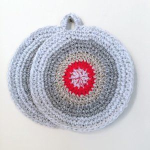 Crochet pot holders, Crochet Kitchen Decor, Gifts Under 15